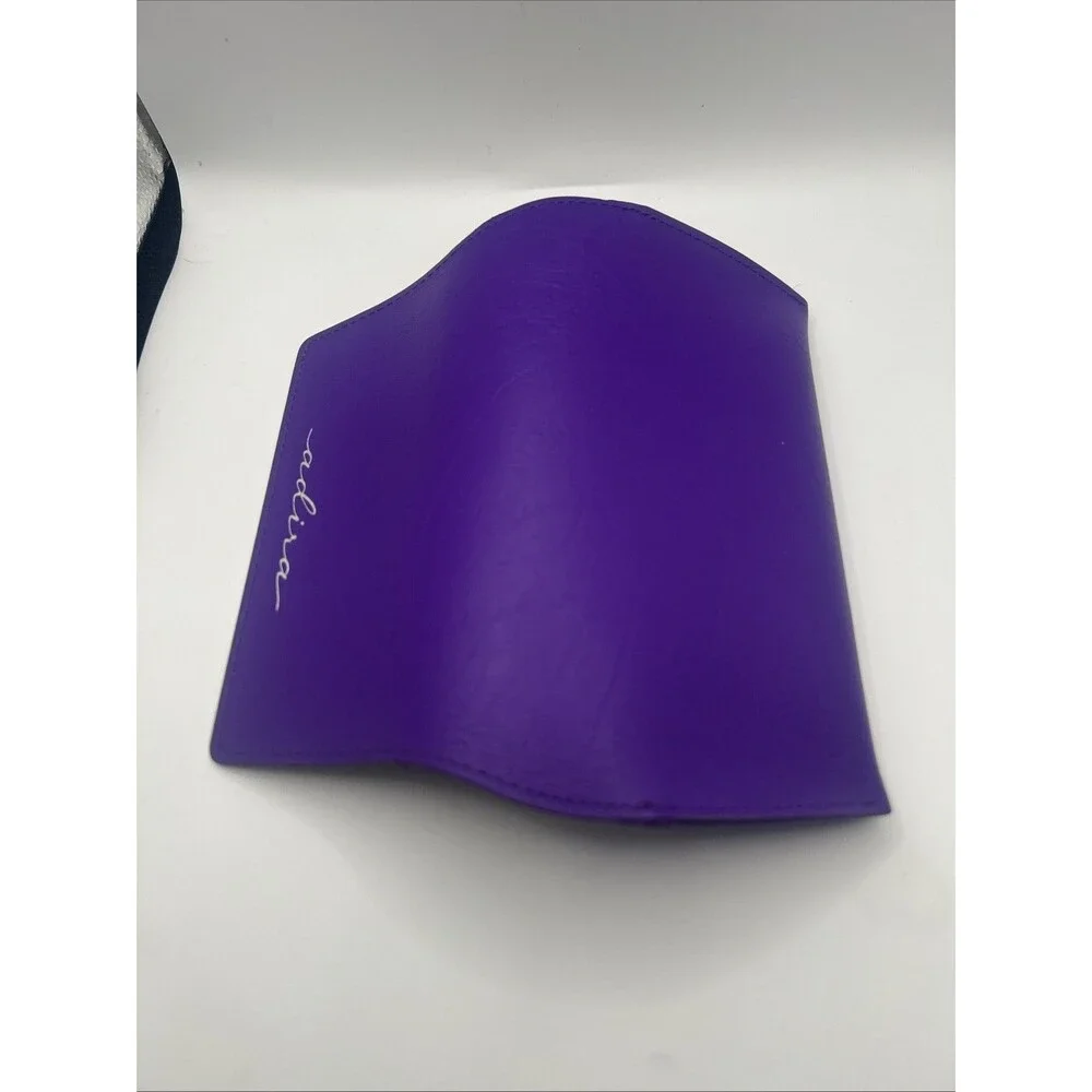 Adira Purple Hard Case for Glasses Faux Leather Flip Top Felt Lined Unisex